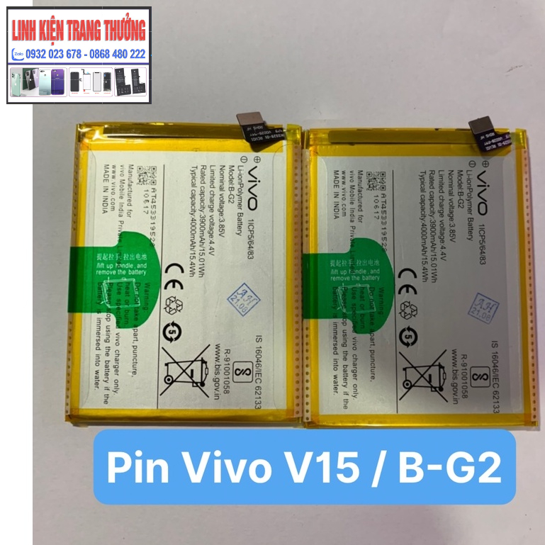 Pin zin hãng vivo v15/ vivo v1831 mã B-G2- 4000mAh