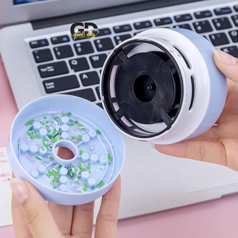 Máy Hút Bụi Để Bàn Mini Cute Chuyên Dụng Cho Bàn Phím, Ngóc Ngách Nhỏ Trong Nhà, Món Quà Xinh Xắn Cho Trẻ