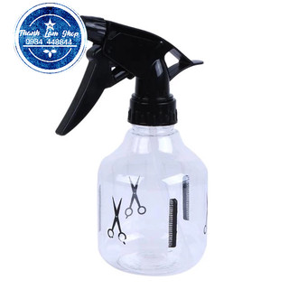 Bình xịt nước cắt tóc hình kéo nhựa - mp thanh lâm