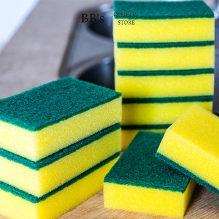 Miếng Rửa Chén Bọt Biển, Chùi Rửa Chén Bát Rửa Ly Vàng Xanh
