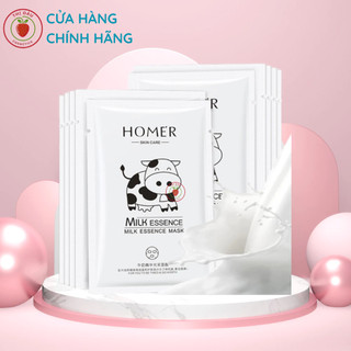 Mặt nạ thị dâu mask sữa bò dưỡng trắng cấp ẩm và mềm mịn da mn07
