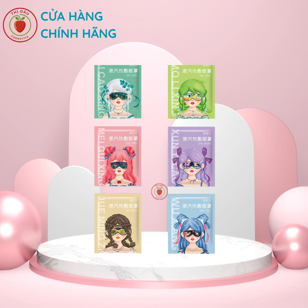 Mặt Nạ THỊ DÂU MASK mắt Dịu Nhẹ Thư Giãn Giảm Mỏi Mắt Ngủ Ngon MN35