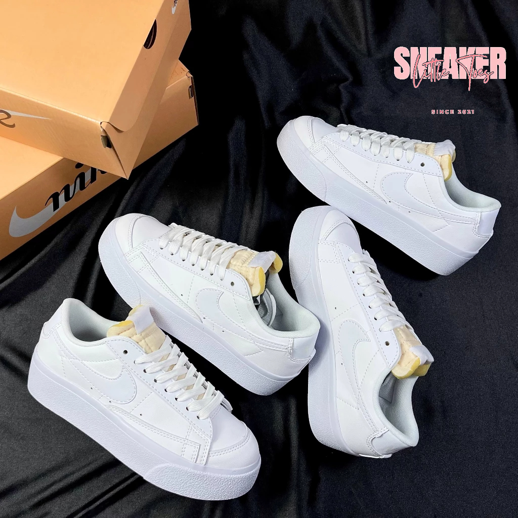 Giày Thể Thao Blazer Full Trắng Đế Cao Full Box Hàng Cao Cấp. Nghĩa Đăng Sneaker