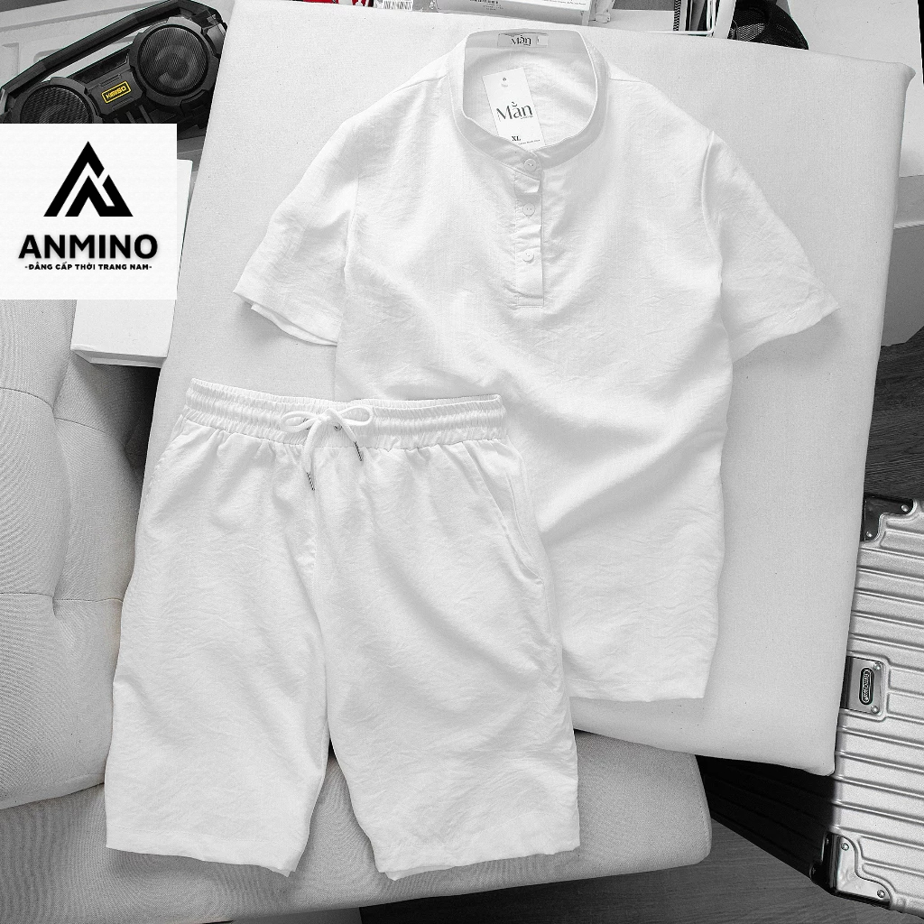 Bộ đũi Nam Hot nhất mùa hè 2023 - chất đũi Linen cao cấp, thấm hút mồ hôi.