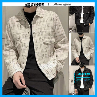 Áo khoác dạ nam nữ 2 lớp lót lụa cổ bẻ, Áo dạ nam nữ chất vải dạ tuyết dày dặn sang chảnh và cá tính - AHSTORE