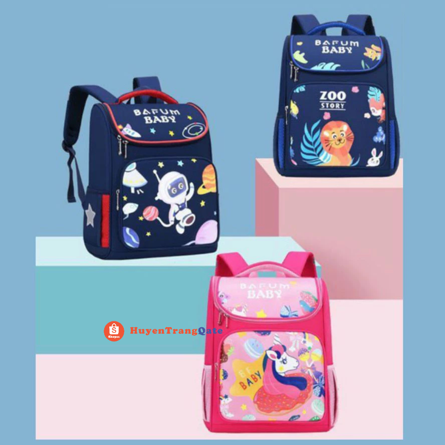 Balo chống gù lưng cao cấp cho bé trai và bé gái cấp 1 và cấp 2