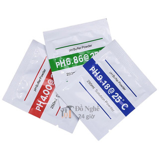 Bộ 3 gói bột hiệu chỉnh độ ph, bột chuẩn ph, bột căn chỉnh ph