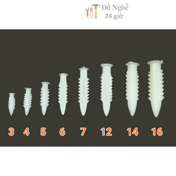 Tắc kê nhựa 6 khía