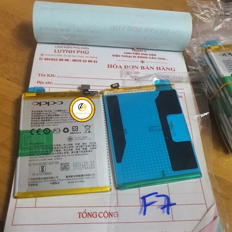 Pin oppo F7 BLP661 zin,pin Baqe