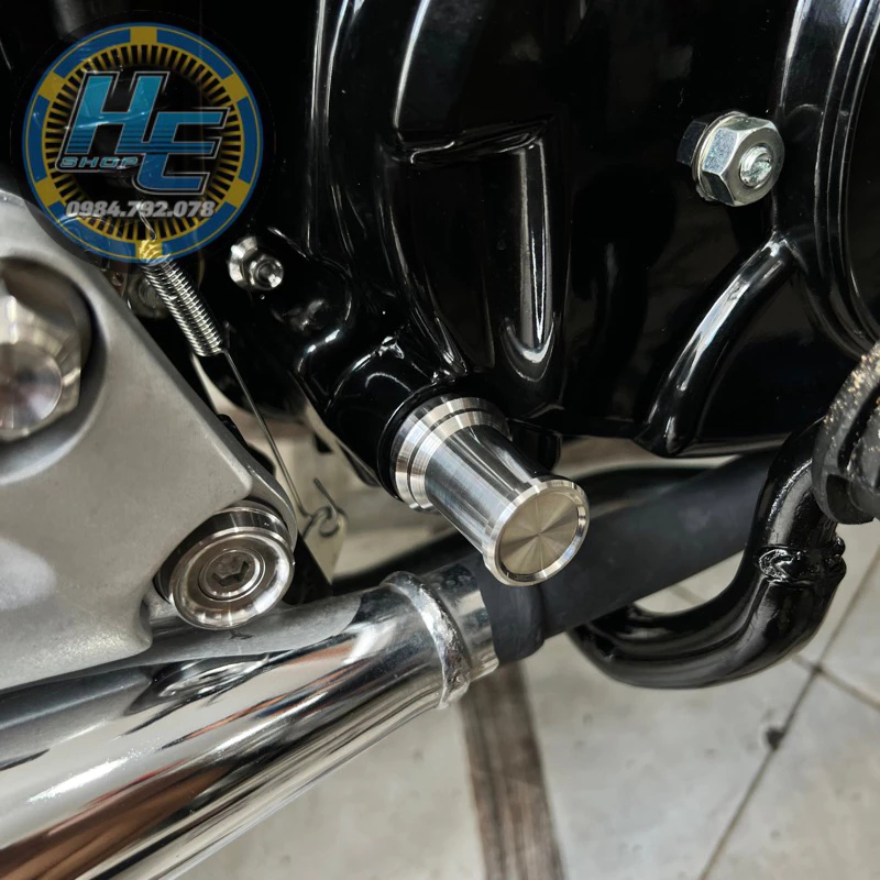 Chụp Cốt Giò Đạp Honda Inox 304 CNC Mẫu Classic Hàng Cao Cấp