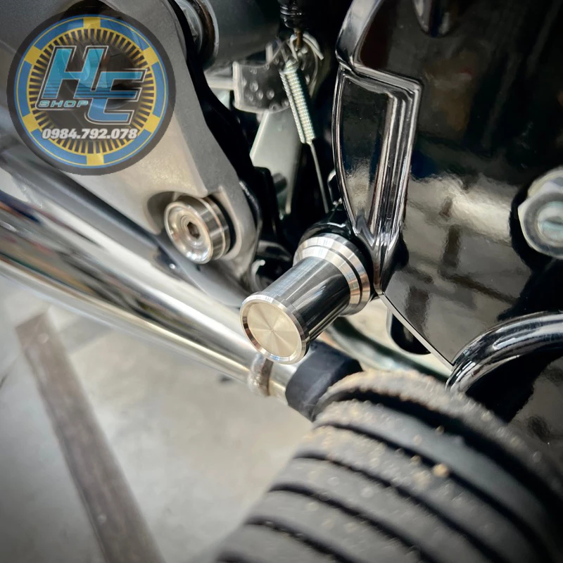 Chụp Cốt Giò Đạp Honda Inox 304 CNC Mẫu Classic Hàng Cao Cấp