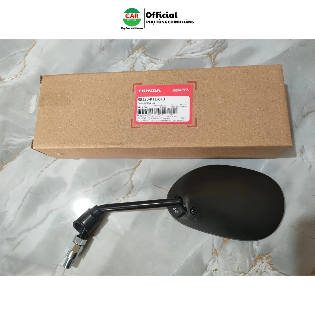 Gương bên trái - kính chiếu hậu HONDA WAVE A100. 88120KTL640