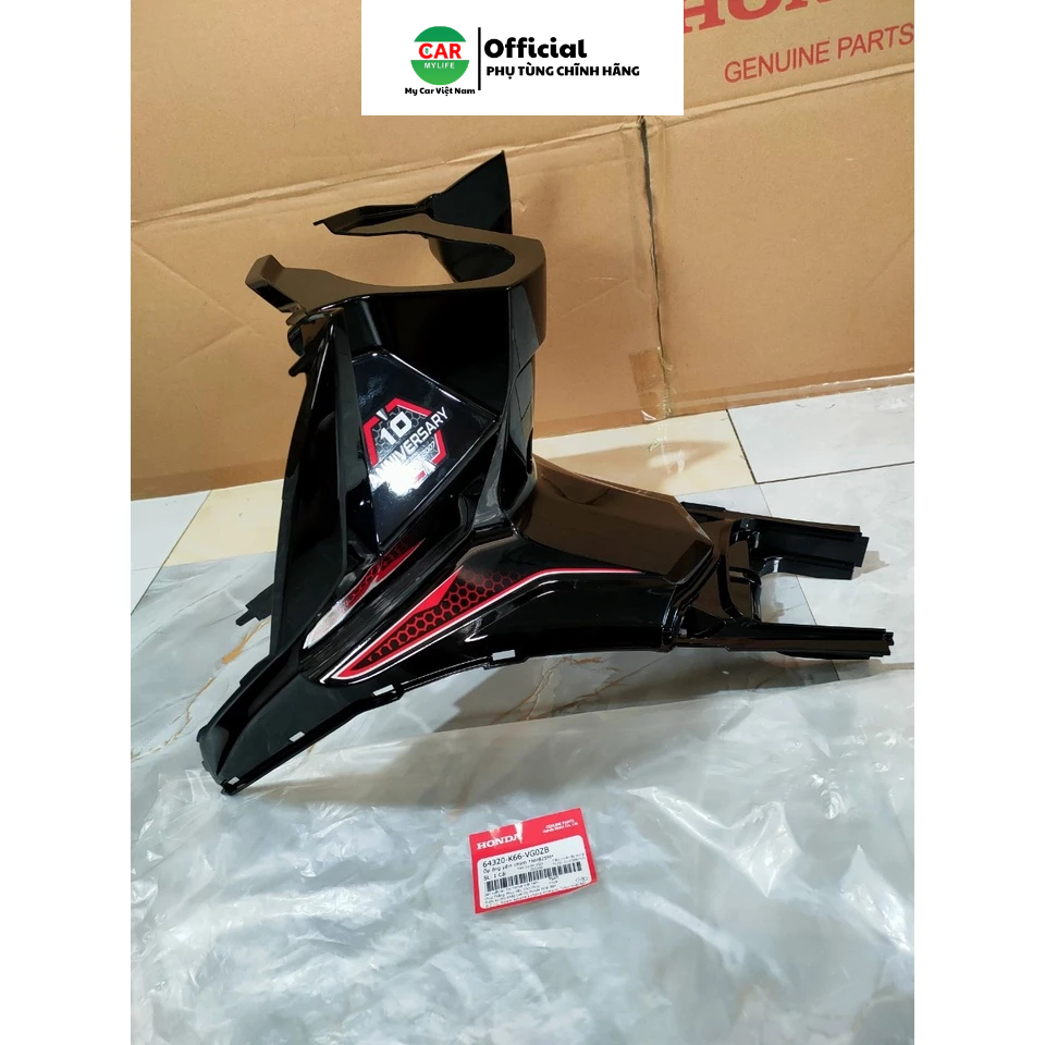 Ốp ống yếm chính - ốp ổ khóa HONDA AIR BLADE 125 năm 2017 màu Đen bóng. *NHB25M* 64320K66VG0ZB