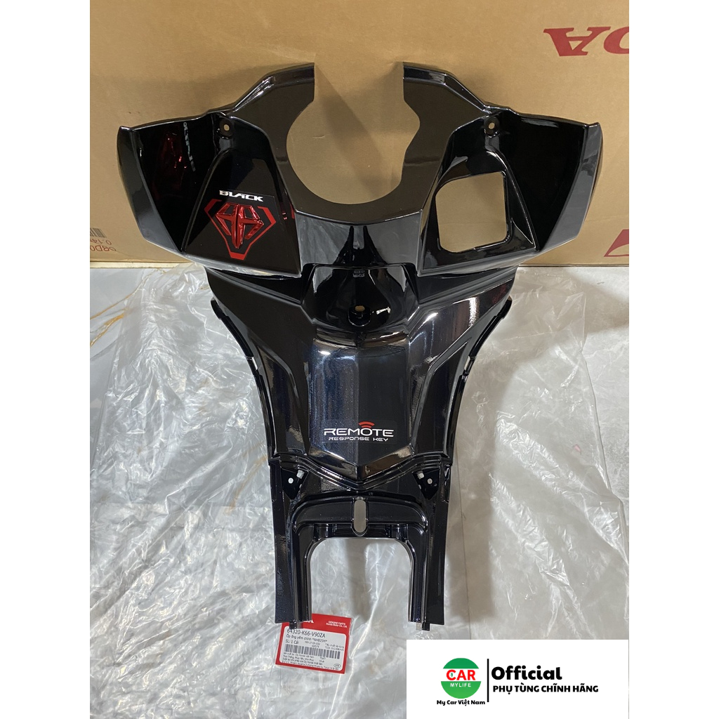 Ốp ống yếm chính - ốp ổ khóa HONDA AIR BLADE 125 năm 2015-2016 màu Đen . *NHB25M* 64320K66V90ZA