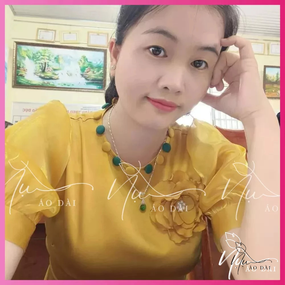 Cúc, nút bọc vải dùng trang trí quần áo, váy, áo dài 11