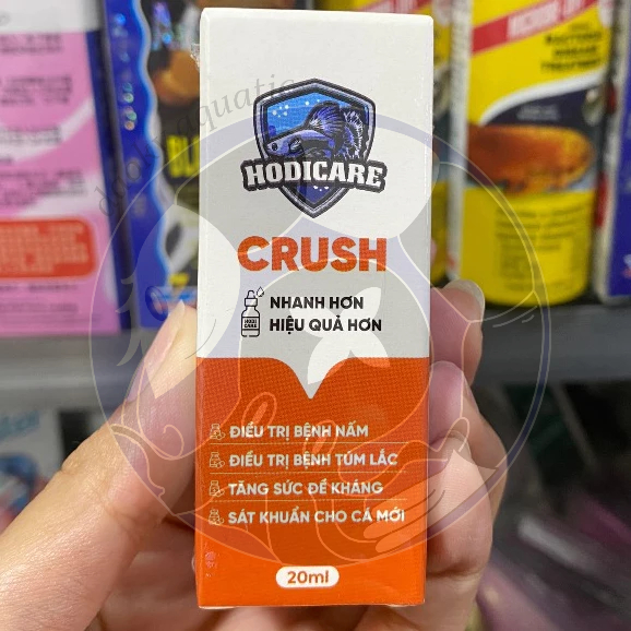 Hodicare CRUSH - HEALING - ULTI 20ML dưỡng cá, nấm, túm lắc, thối vây, sổ giun sán, ký sinh trùn cho cá cảnh