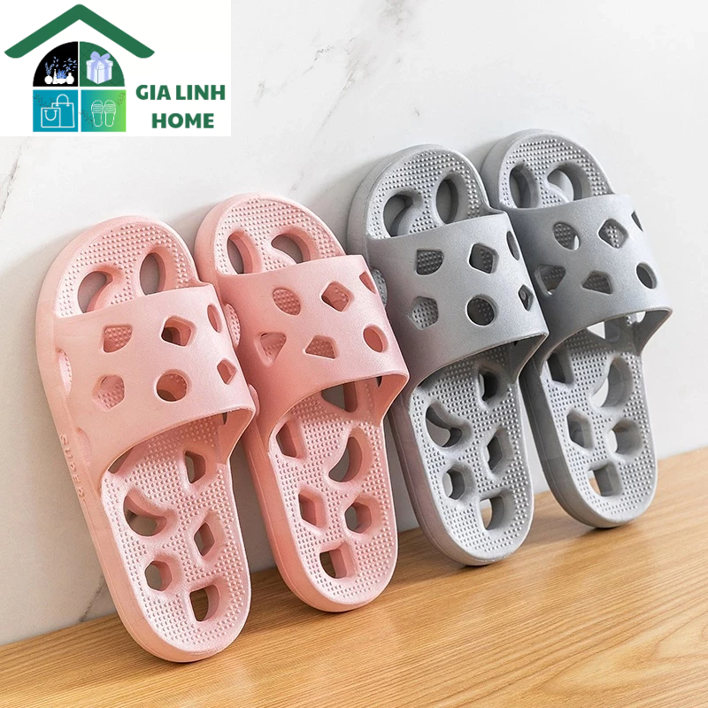 Dép mang trong nhà, nhà tắm/vệ sinh, có lỗ thoáng khí, không mùi, êm chân chống trơn trượt
