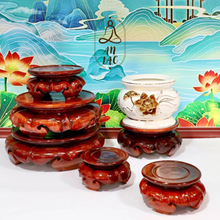 ĐẾ GỖ TRÀM ĐA NĂNG KÊ TƯỢNG, VẬT DỤNG, LƯ/BÁT HƯƠNG,... ( S0 - S3 )