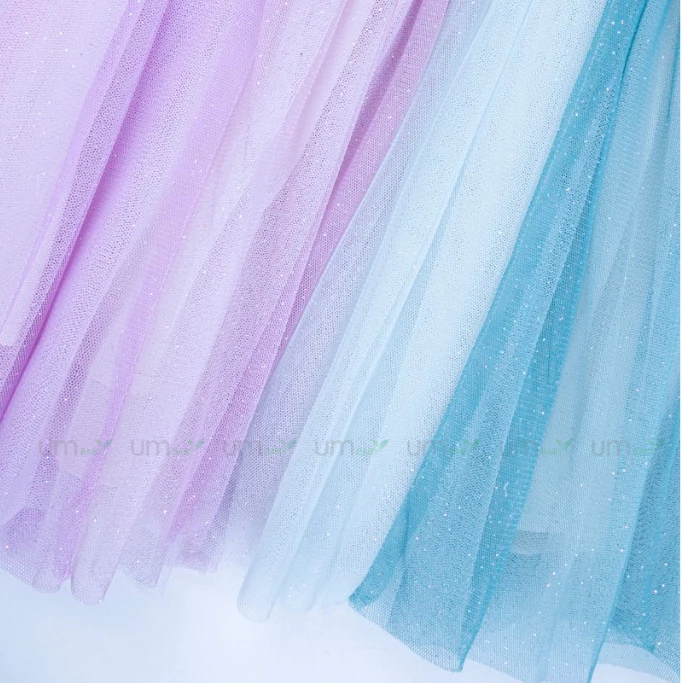 Đầm voan bé gái đính sequin 3-7 tuổi màu tím nhạt váy đầm bé gái xuất dư đầm tutu bé gái đầm công chúa bé gái