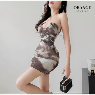 (ORANGE STUDIOS ) HÌNH THẬT - Irene Mesh Dress - Đầm Thiết Kế Form Ôm Có Mush Ngực Chất Liệu Vải Thun Lưới Cao Cấp