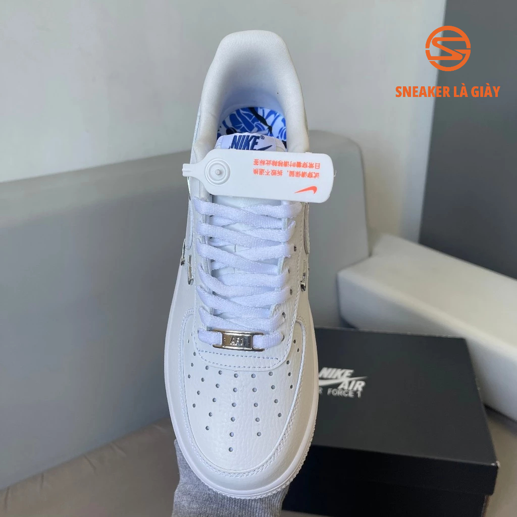 Giày Air Force 1 07 LX Sisterhood White Metallic Silver CT1990-100 AF1 TRẮNG - BẢN CAO CẤP FULLBOX