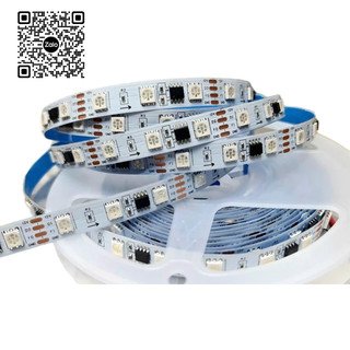 Cuộn led dây dán 5m full color argb ic 16703 khiển nháy theo nhạc + app điện thoại