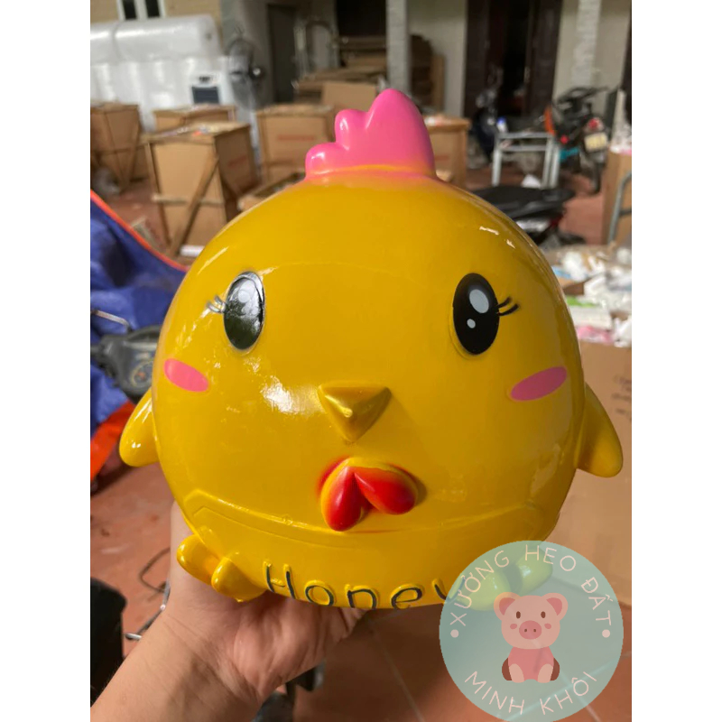 LỢN/HEO ĐẤT Tiết Kiệm Tiền Hình Gà Con Lớn Cho Trẻ Em con heo đất Ống Heo Tiết Kiệm Chú Gà MINHKHOI SHOP