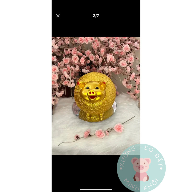 LỢN /Heo Nhím Vàng Gold / Ống Heo Tiết Kiệm siêu xinh siêu hot hit MINHKHOI SHOP