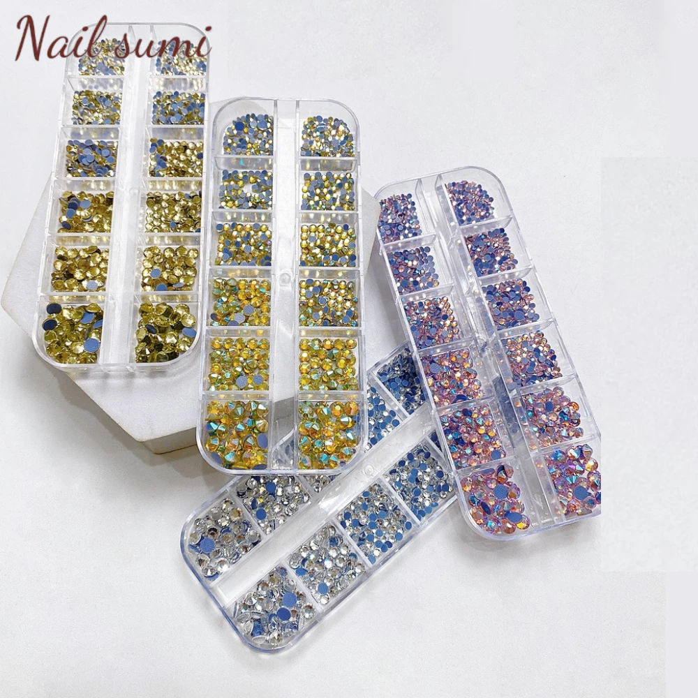 Khay đá nail chân lưới 14 khía đính móng siêu sáng ANGELICA
