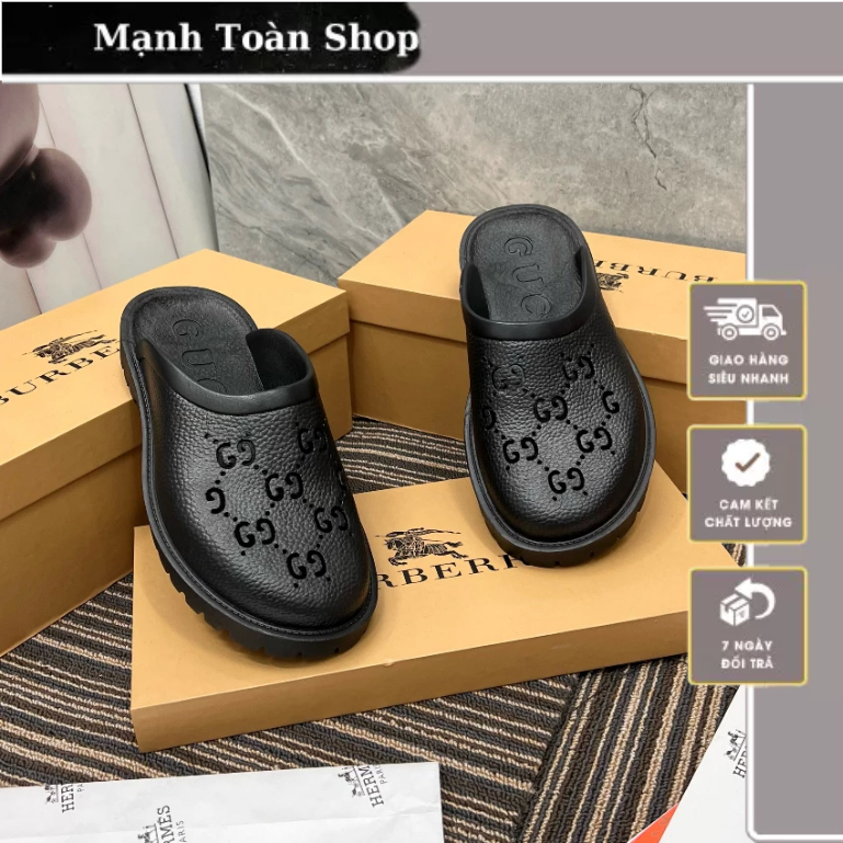 Dép Sục Nam Gu.cci Đúc 100 Cao Su Cực nét - Dép Sục Nam Cao Cấp