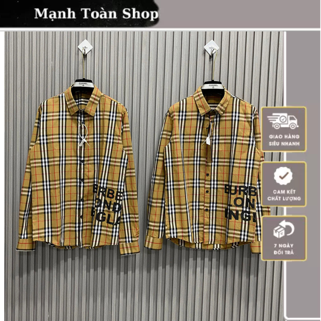 Áo Sơmi Nam BBR Hình In Viền Hông - Sơmi Đôi Nam Nữ BBR