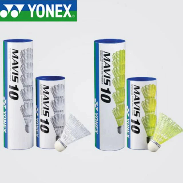 Quả cầu lông nhựa (hộp 6 quả) - Chính hãng Yonex- Ống cầu lông nhựa Yonex Mavis 10