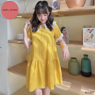 Váy bầu thời trang thiết kế đầm bầu chất đũi hàn