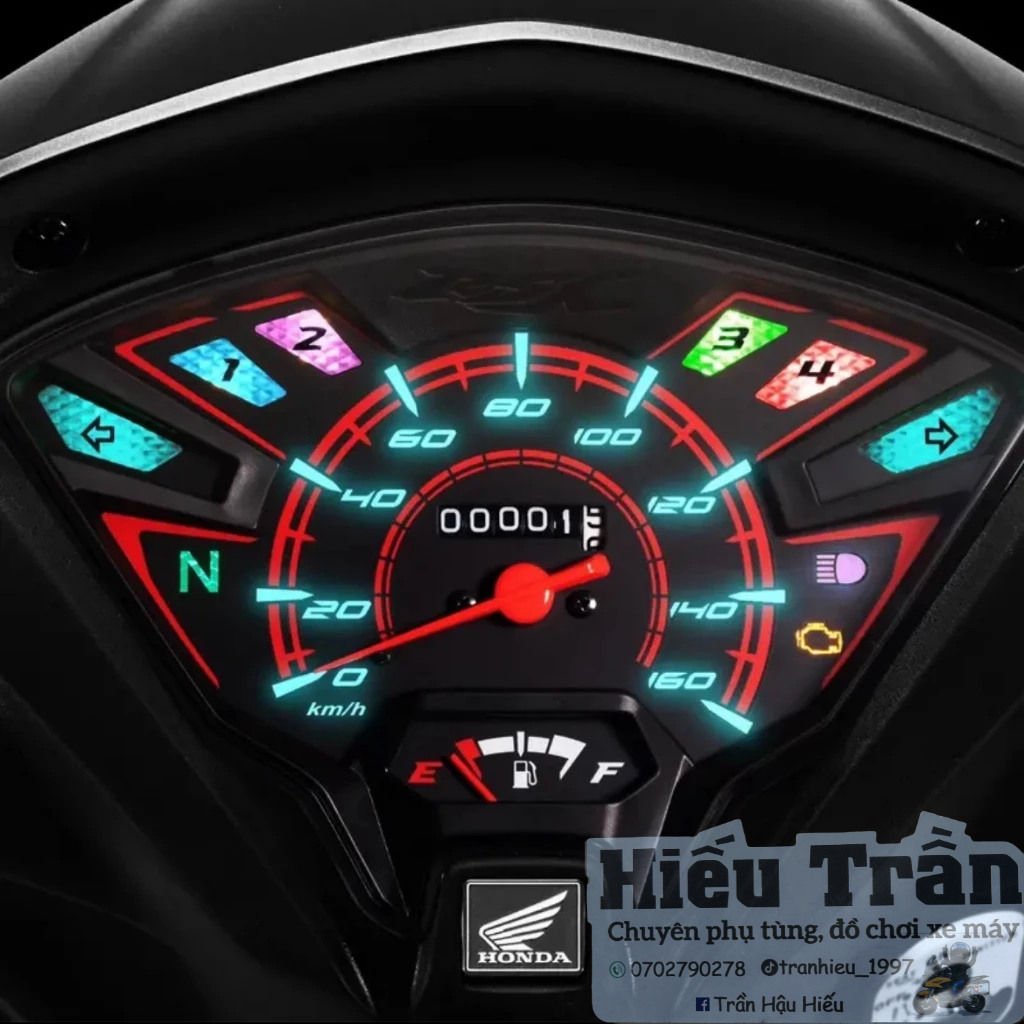 Combo bóng đèn led 1 màu lắp full mặt đồng hồ cho xe Honda , Ya