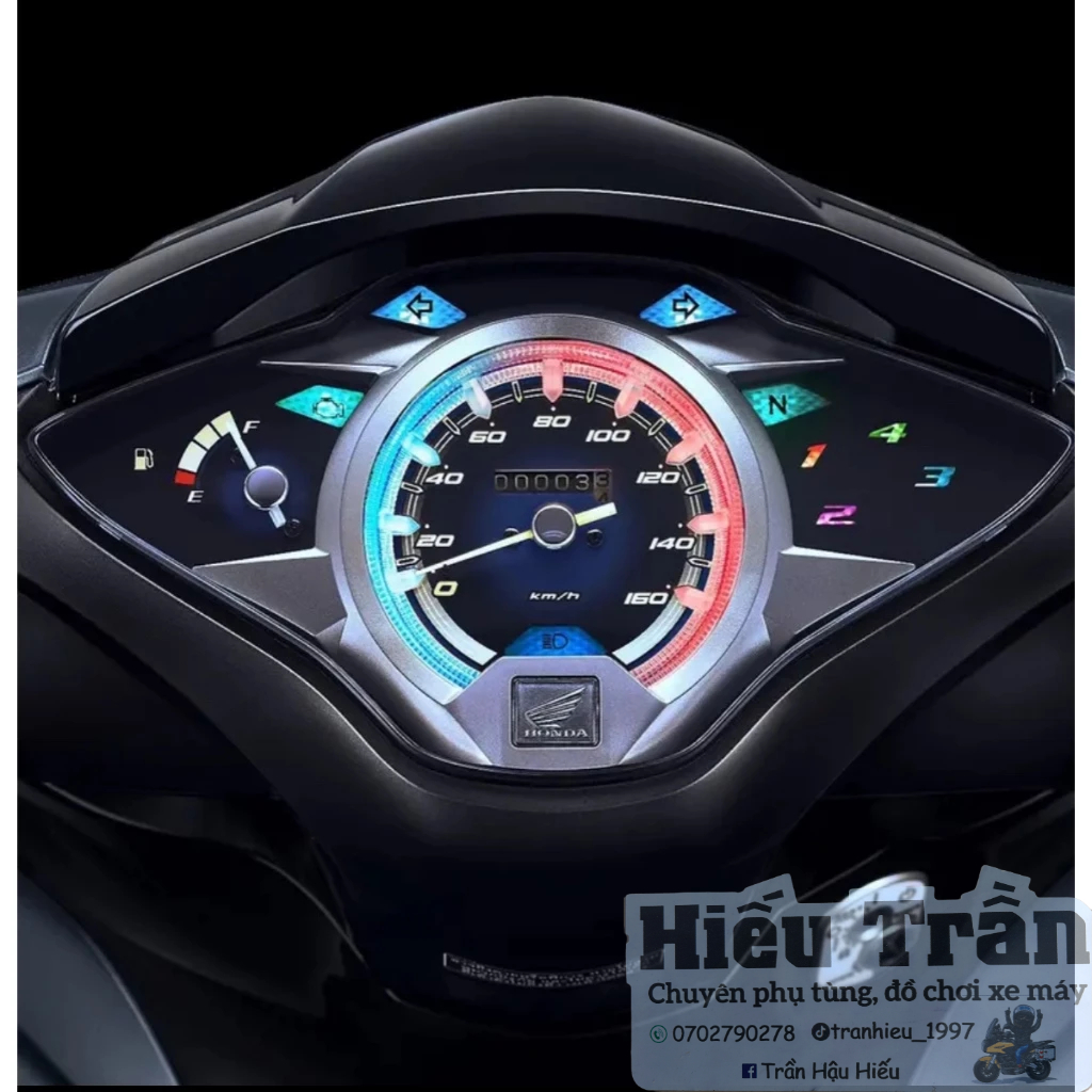 Combo bóng đèn led 1 màu lắp full mặt đồng hồ cho xe Honda , Ya