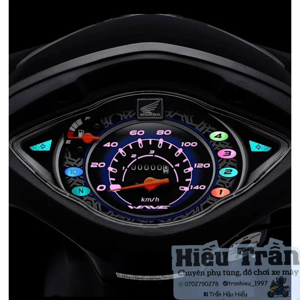 Combo bóng đèn led 1 màu lắp full mặt đồng hồ cho xe Honda , Ya