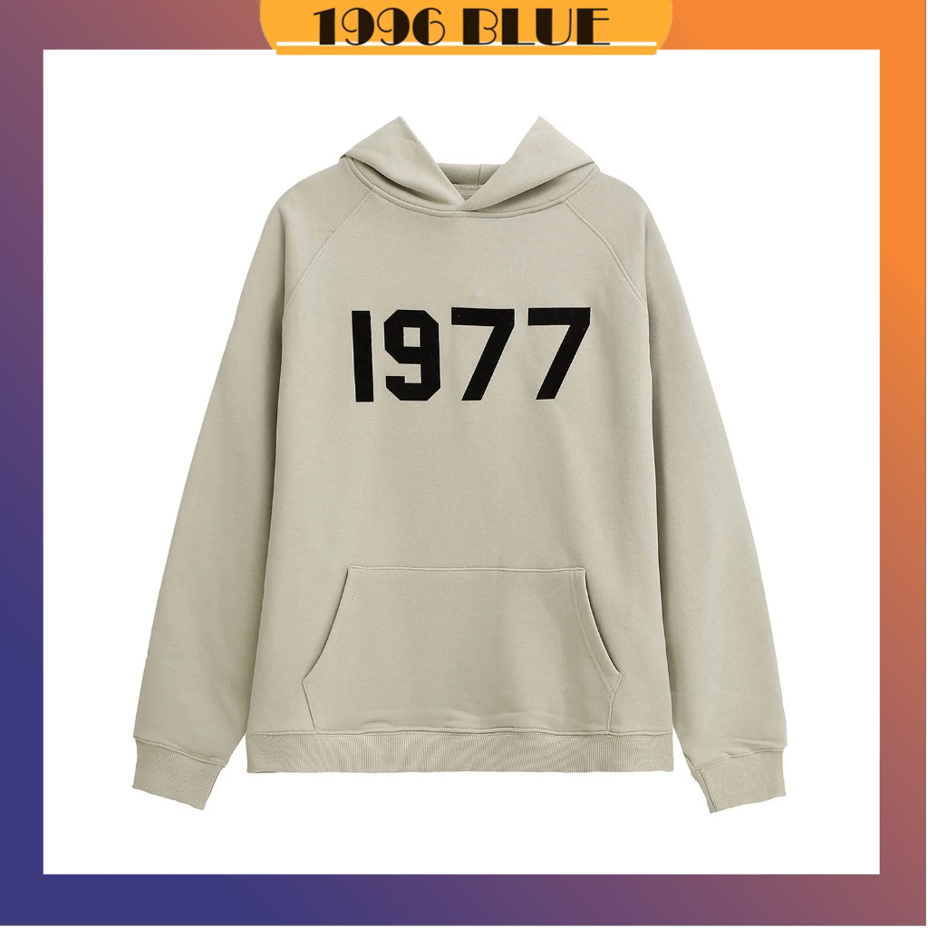 Áo Hoodie 1977 Nam Nữ Form Rộng, Áo Nỉ Hoodie Unisex Chất Liệu Nỉ Bông Phong Cách Hàn Quốc - 1996BLUE