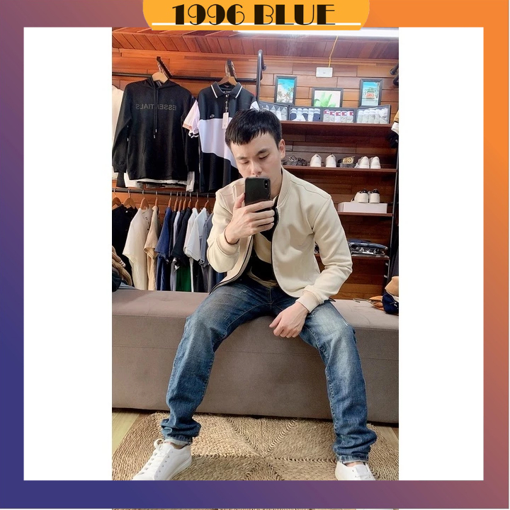 Áo bomber nam da lộn tay chun bomber ,áo khoác da lộn cao cấp 4 màu giữ nhiệt tốt - 1996BLUE