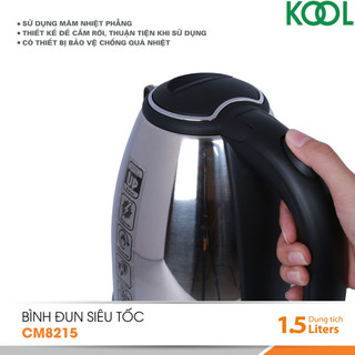 Bình Đun Siêu Tốc COMET CM8215 - 1.5L -  ( hoả tốc TPHCM ) ấm đun, đun nước siêu tốc