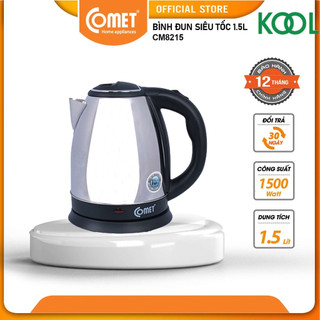 Bình Đun Siêu Tốc COMET CM8215 - 1.5L -  ( hoả tốc TPHCM ) ấm đun, đun nước siêu tốc