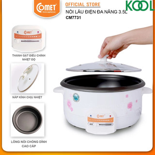 Nồi lẩu điện 3.5L COMET - CM7731 ( hoả tốc TPHCM )