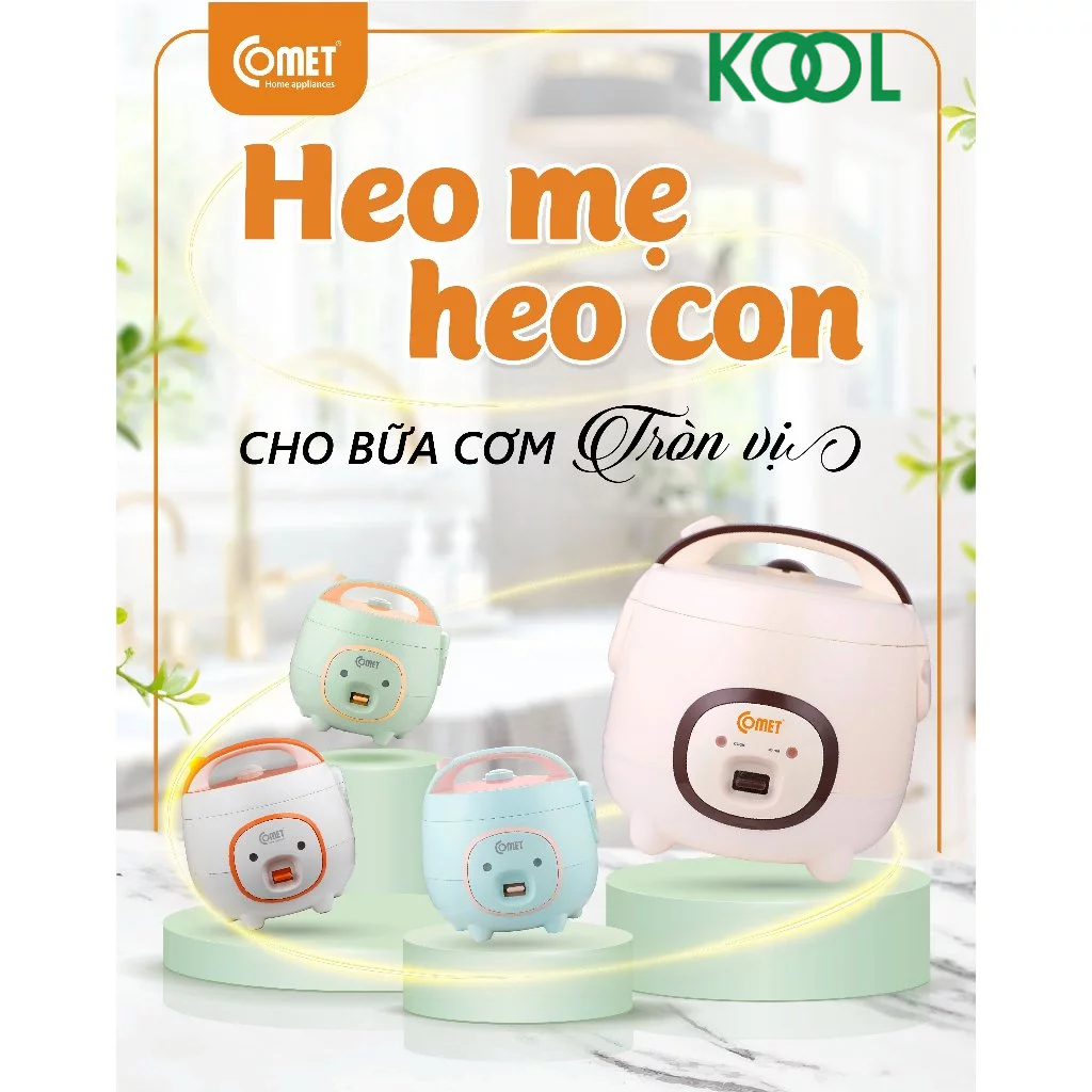 Nồi cơm điện Mini Comet - CM8006 ( hoả tốc TPHCM )