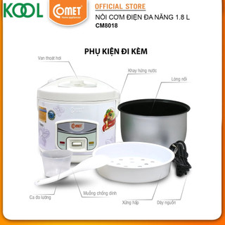 Nồi cơm điện nắp gài 1.8L Comet CM8018 ( hoả tốc TPHCM )