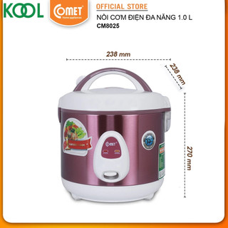 Nồi cơm điện nắp gài 1.0L COMET - CM8025