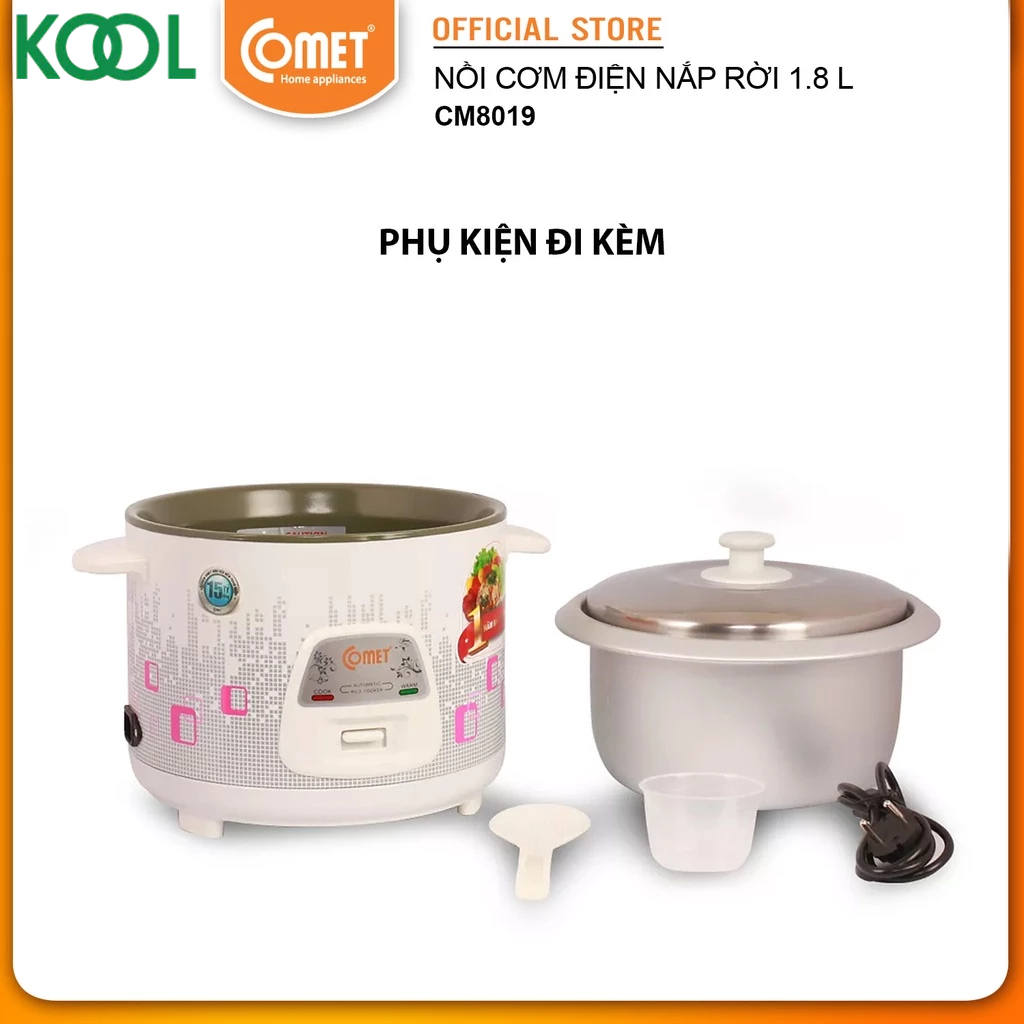 Nồi cơm điện 1.8L COMET CM8019