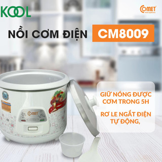 Nồi cơm điện nắp rời 1,2L COMET - CM8009 ( hoả tốc TPHCM )