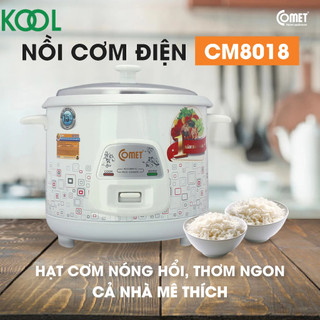 Nồi cơm điện nắp rời 1,2L COMET - CM8009 ( hoả tốc TPHCM )