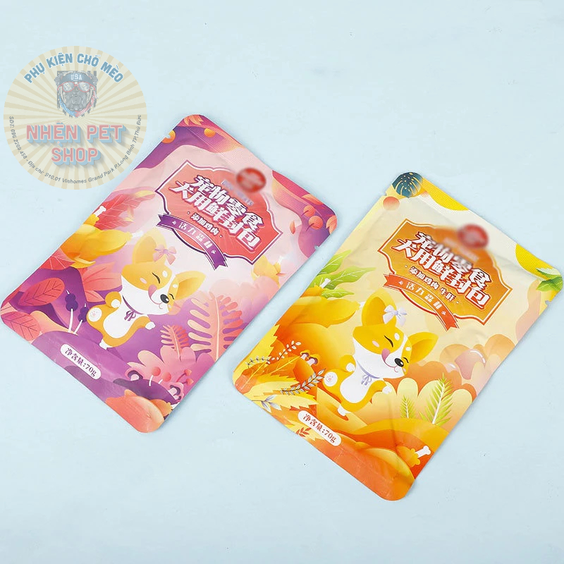 Súp thưởng pate Wanpy Happy 100 gói 70gr cho chó mèo_ Thức ăn cho chó mèo