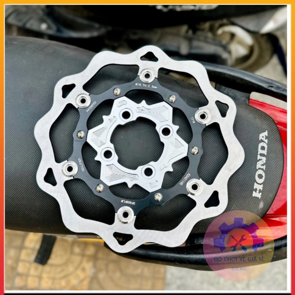 Đĩa trước KTM Size 260mm + Tặng Kèm Lòng Đĩa, 4 Lỗ thông dụng