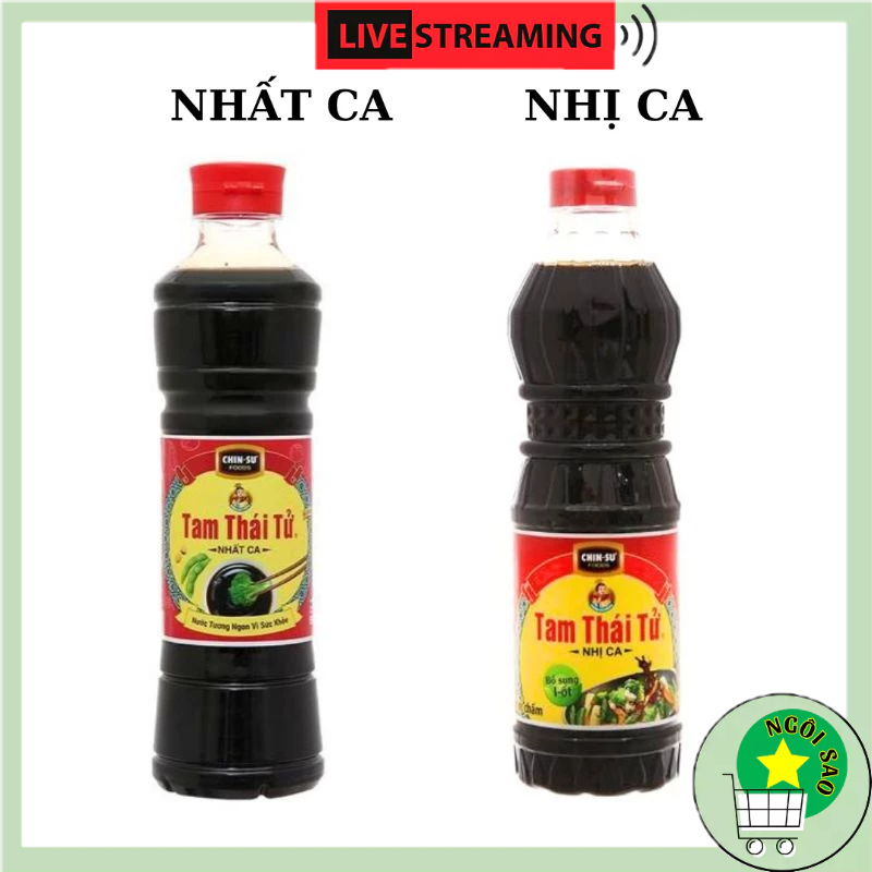 Nước tương Tam Thái Tử Nhất Ca - Nhị Ca chai 500ml